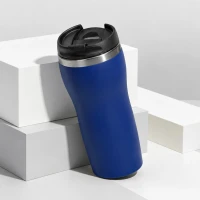 Термокружка «Double wall mug С1» soft-touch, синий
