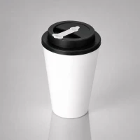 Пластиковый стакан с двойными стенками «Take away», белый/черный
