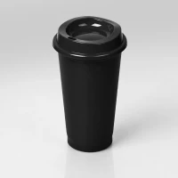 Пластиковый стакан «SipGo», черный