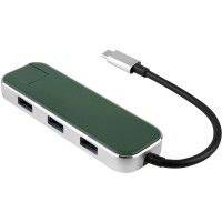 Хаб USB Type-C 3.0 «Chronos», зеленый