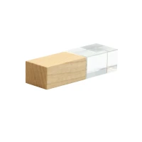 Флешка Кристал Bamboo 16 Гб, светло-коричневый